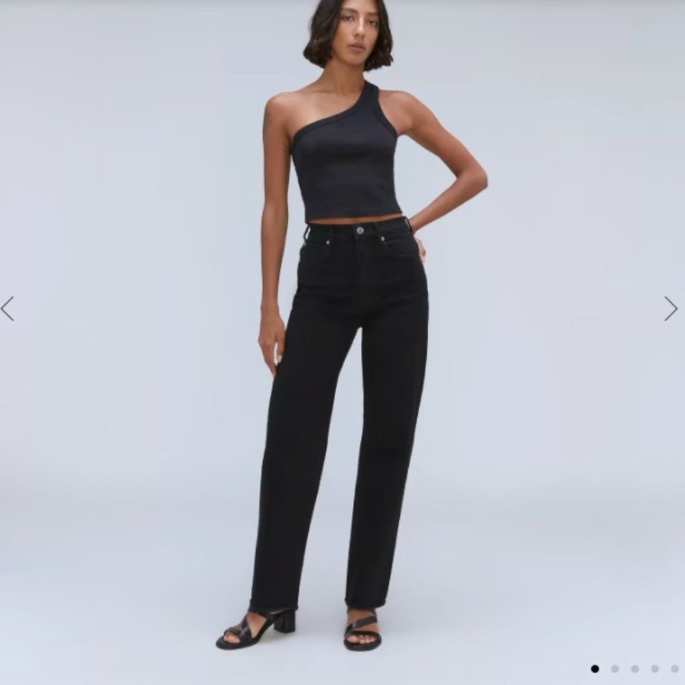 NWT Everlane The Way High Jeans Straight Long